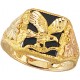 Onyx Eagle Men's Ring - By Mt Rushmore